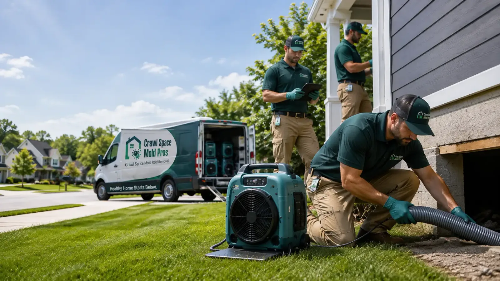 Crawl Space Mold Removal in Montgomery, MI